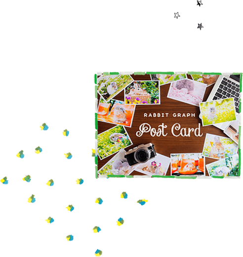 うさんぽポストカード